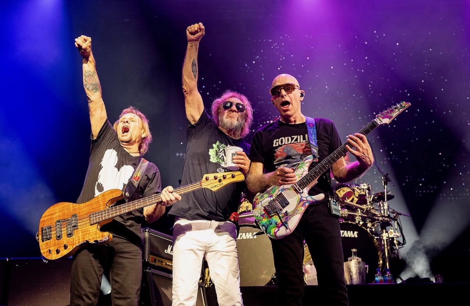 Joe Satriani with their Bonvillain build