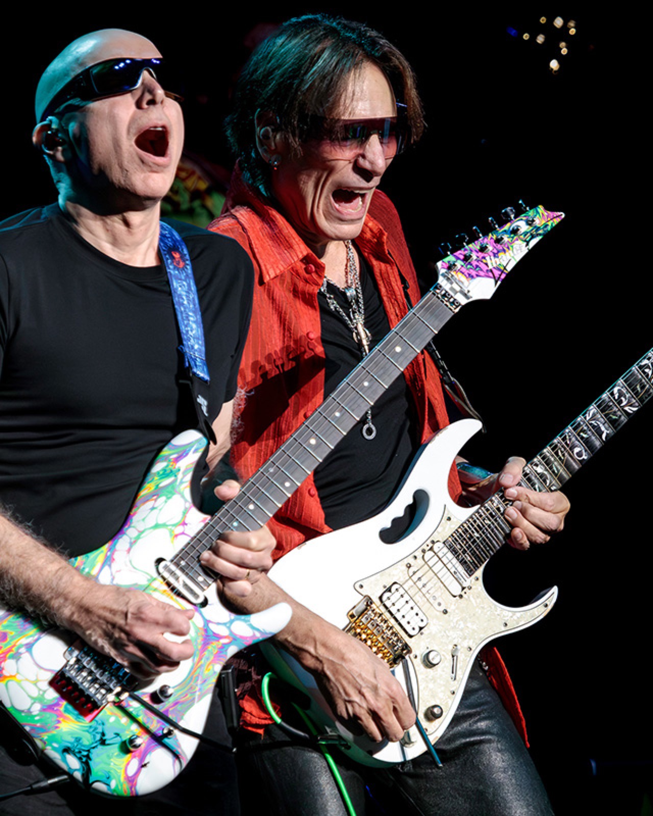 Joe Satriani with their Bonvillain build